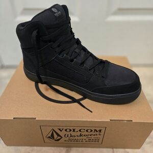 Mens Volcom Composite Toe High Top Worl Shoe Size 12 Wide